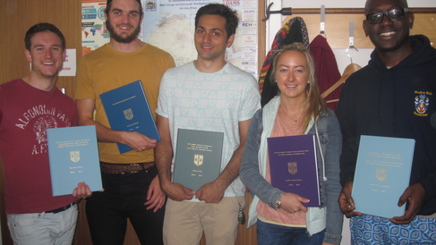 ESD MPhil students hand in August 2014