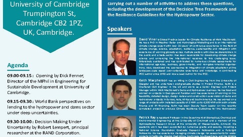 Seminar on "Decision Making Under Uncertainty" led by World Bank