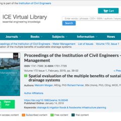 Award for Blue Green Cities research